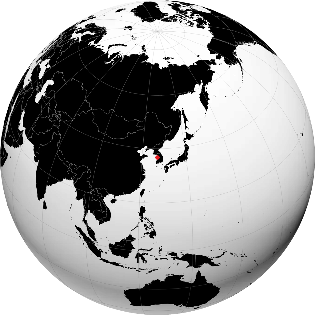 지구본에서 아산