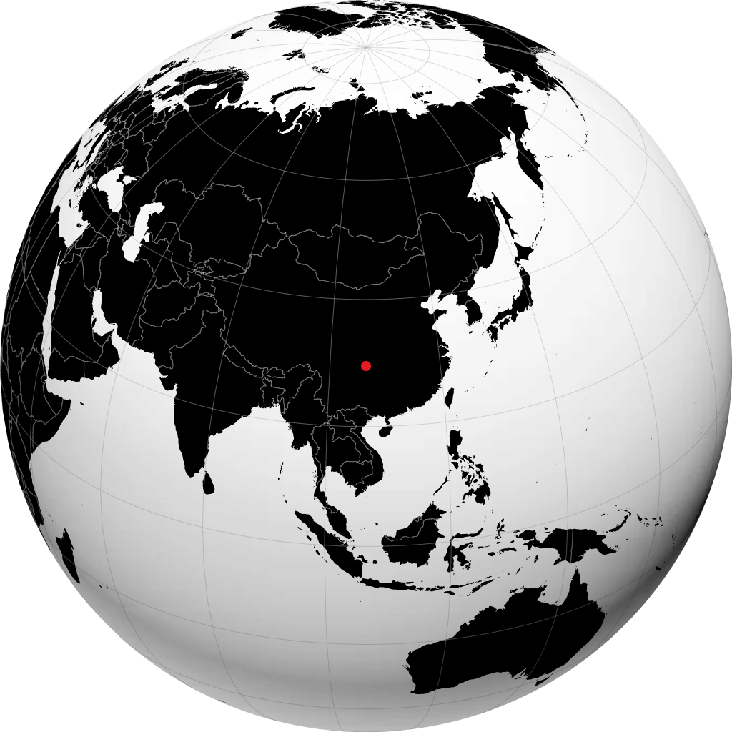 지구본에서 충칭