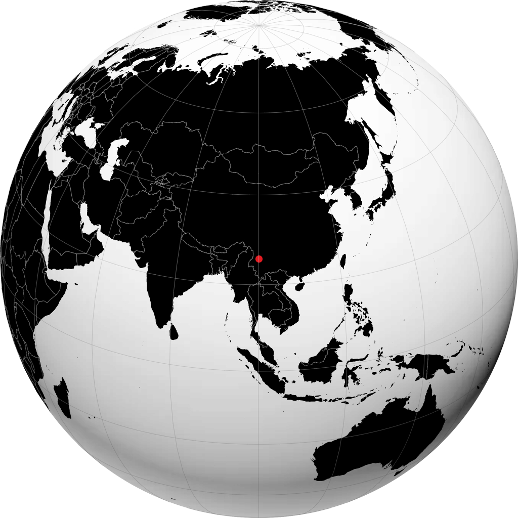 지구본에서 다리