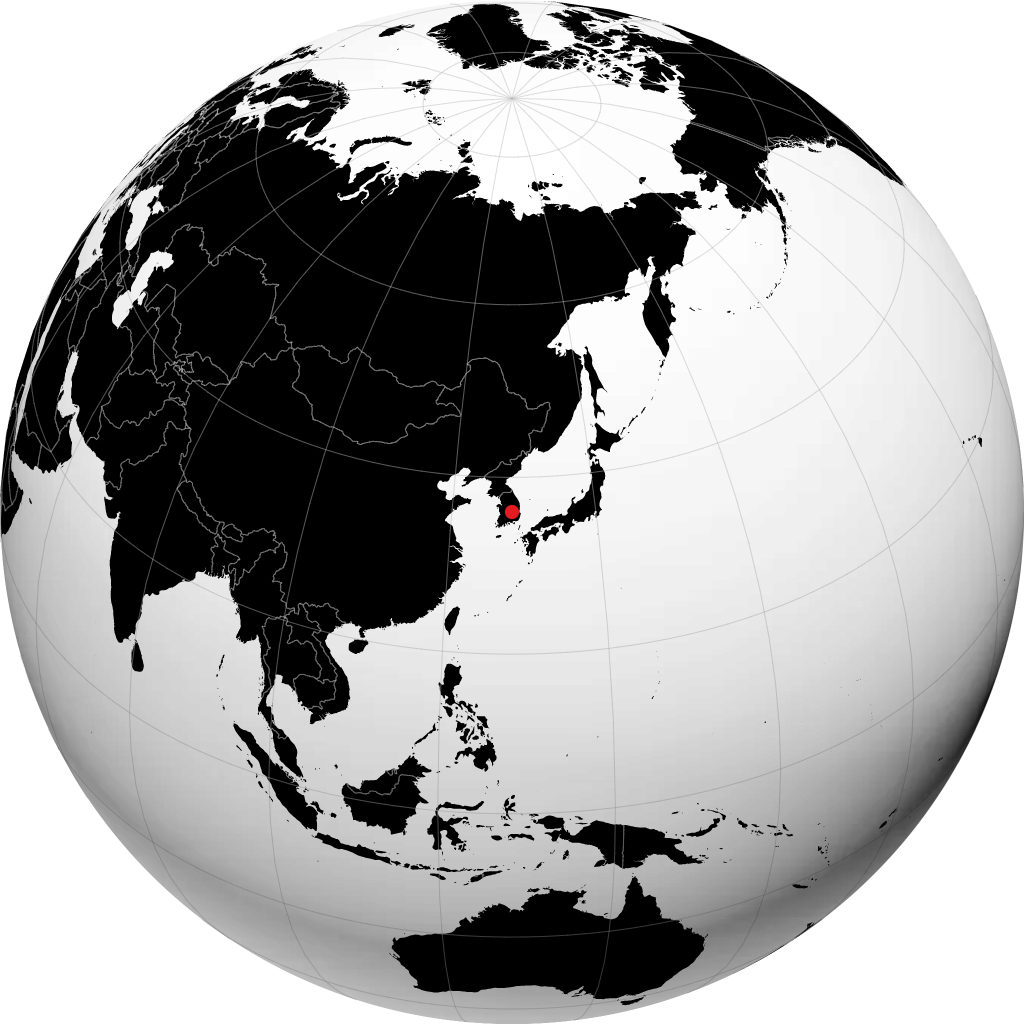 지구본에서 구미