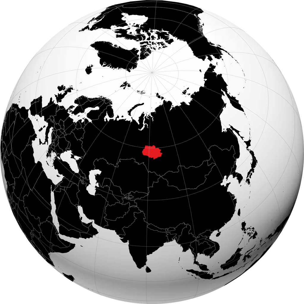 지구본에서 톰스크 주