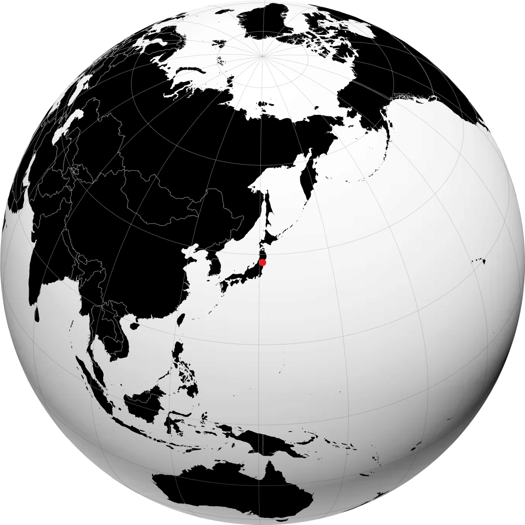 지구본에서 센다이