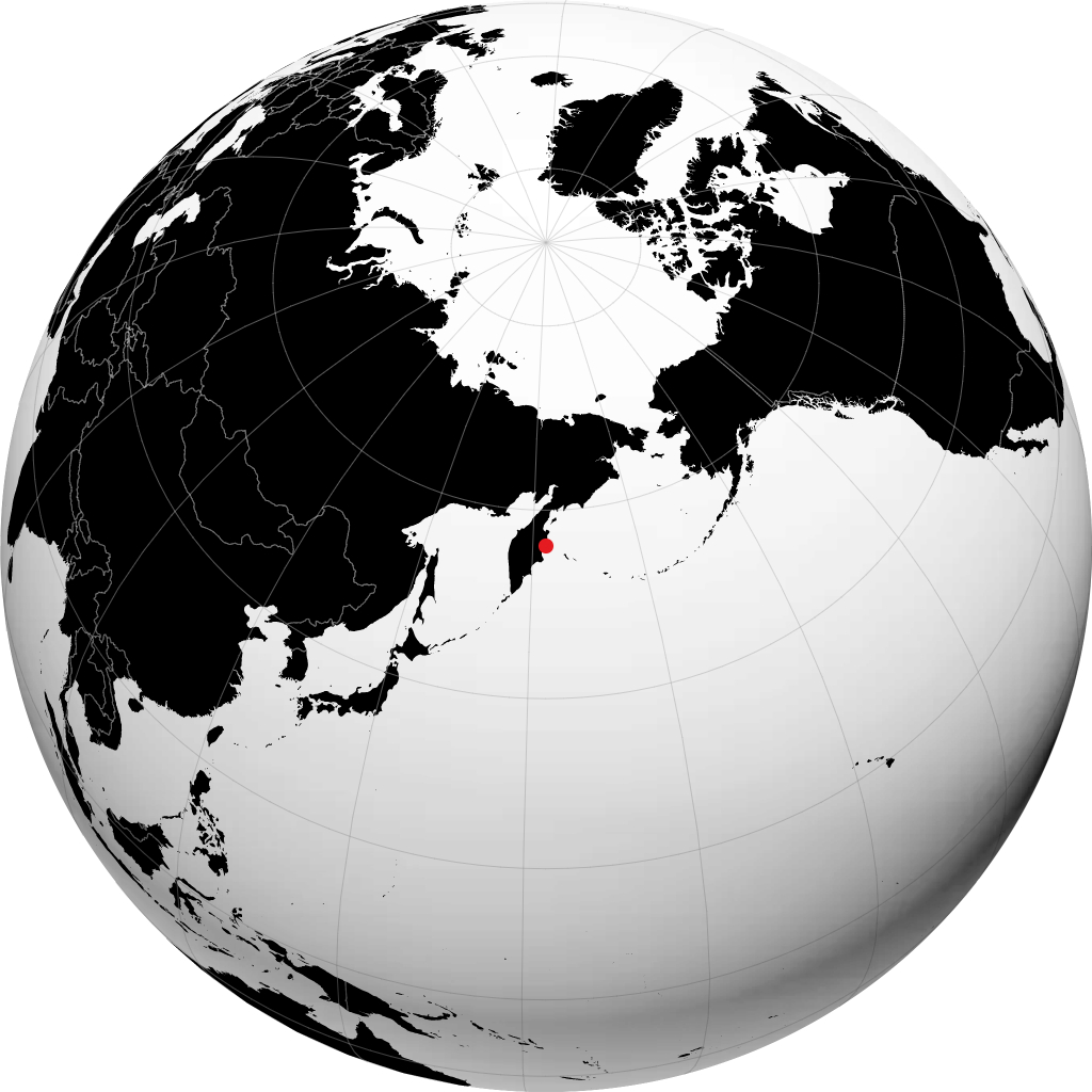 지구본에서 우스트캄차츠크