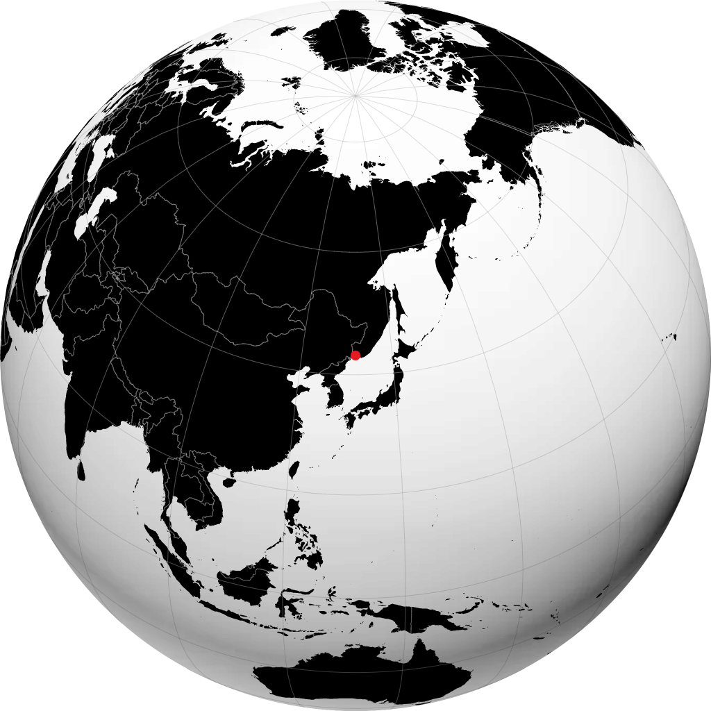 지구본에서 블라디보스토크
