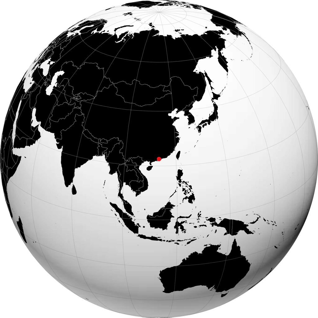 지구본에서 중산